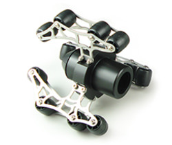 CENTRATORE DN180 CON RUOTE PERTELECAMERA ASSIALE CAM025