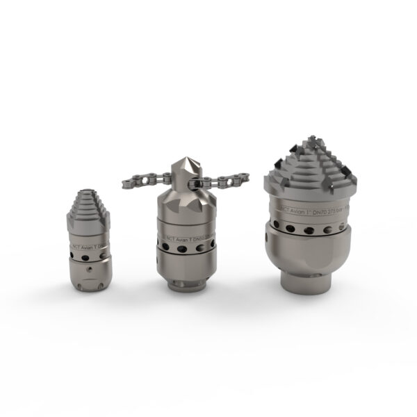 Turbinen-Düse mit austauschbarem Rotationskopf.