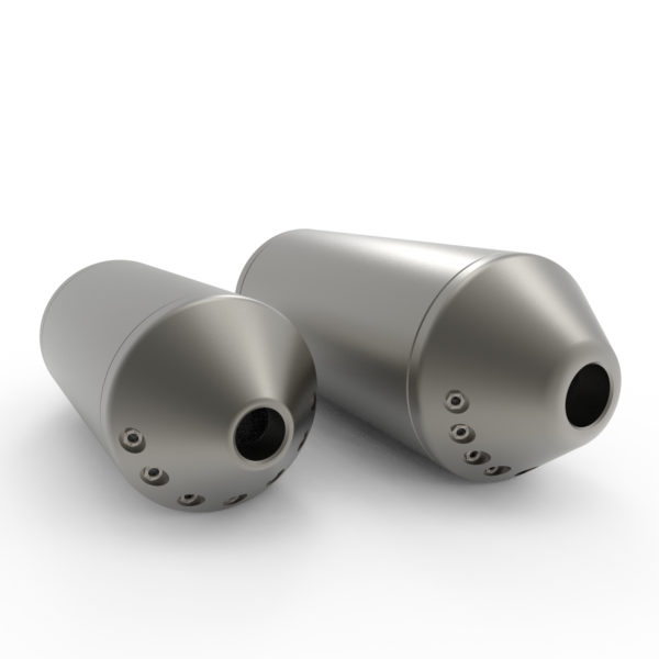 Schwere, druckausgeglichene Ejektordüsen.