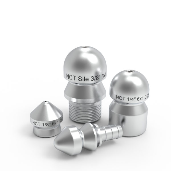 Kleine Düsen mit Kegelkopf.